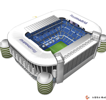 体育馆草图大师模型，体育馆SU模型下载