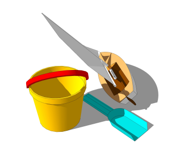 现代儿童智益玩具草图大师模型，玩具su模型下载