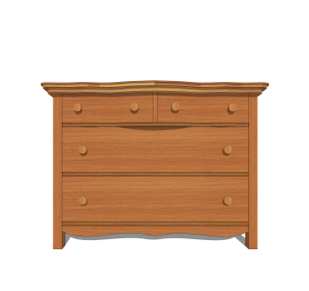 中式边柜草图大师模型，边柜SKP模型