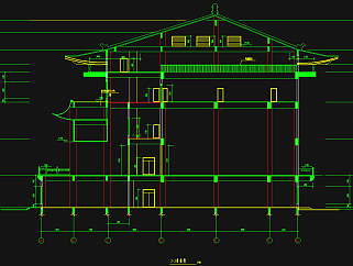 静音寺建筑施工图，寺庙CAD施工图纸下载