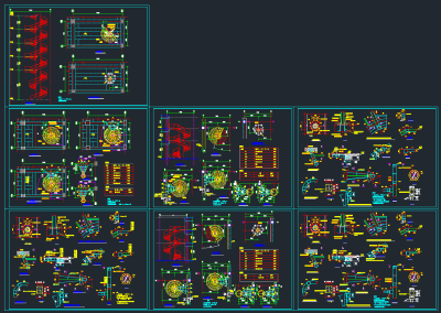 原创旋转楼梯CAD施工图，旋转楼梯CAD建筑图纸下载