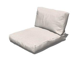 现代懒人沙发SU模型，懒人沙发skb文件下载