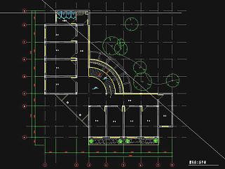 浙江省瑞安市广场景观建筑施工图CAD图纸