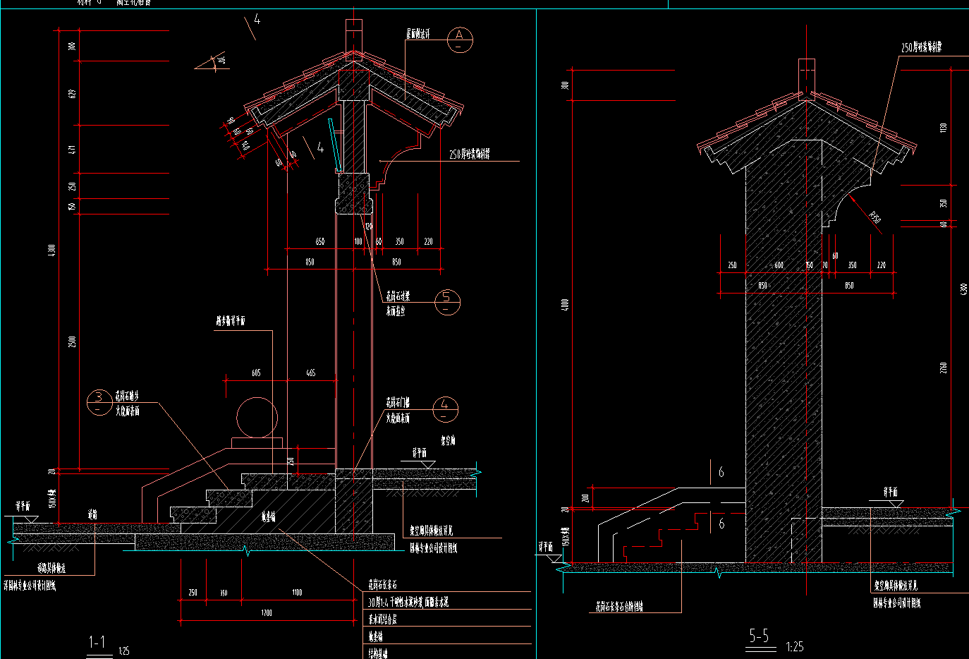 首页 室内cad图纸 cad cad素材图库 门 中式门楼节