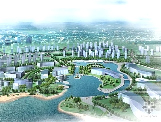 深圳湾滨海带大地景观设计方案图
