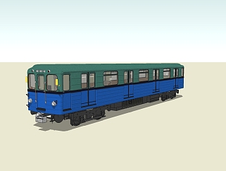 现代<em>火车车厢</em>草图大师模型，<em>火车</em>sketchup模型