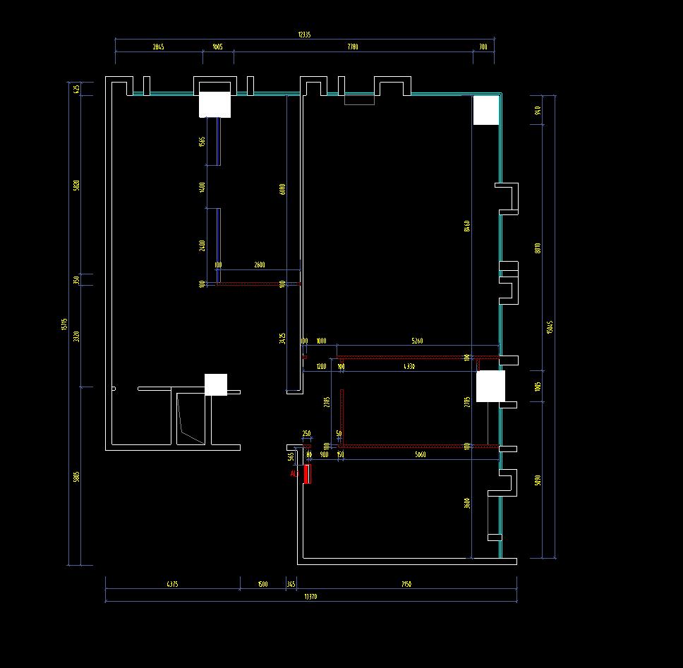 建筑图墙体的表示图片