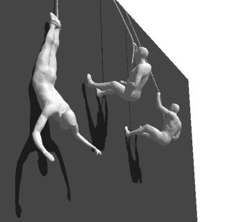 现代攀爬者雕塑草图大师模型，雕刻sketchup模型