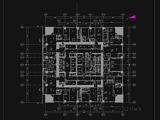 重庆知名大型广场强电施工图，电气CAD施工图纸下载