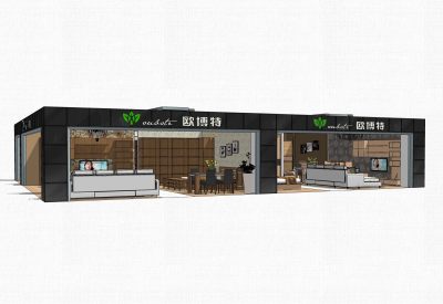 现代家具店草图大师模型，家具店su模型下载