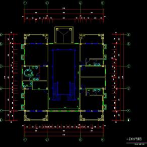 给排水模板施工图CAD图纸