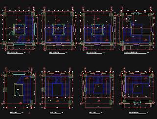 [上海]某高档小区规划图及会所建筑施工图CAD图纸下载