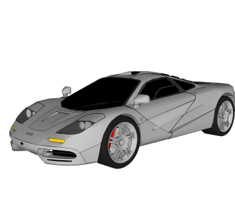 现代汽车免费su模型，现代汽车sketchup模型，汽车su素材下载