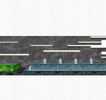 现代造型景墙草图大师模型，景墙sketchup模型免费下载