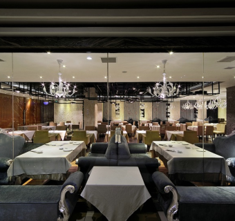 复古餐厅CAD图纸，餐厅CAD施工图下载