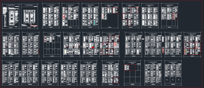 门扇款式CAD素材，门扇CAD施工图纸下载