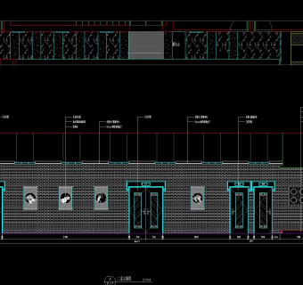 烟雨阁茶社屋顶装修工程图，茶社屋顶cad设计图纸下载