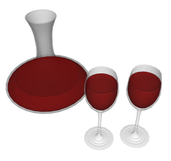 现代红酒杯草图大师模型，红酒杯SU模型下载