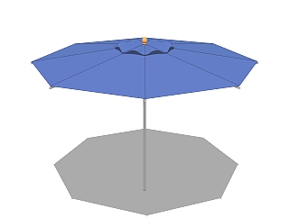 <em>现代遮阳伞</em>草图大师模型，遮阳伞su模型下载