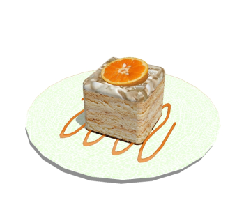 现代蛋糕免费su模型，食品草图大师模型下载