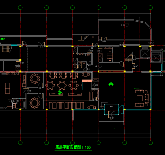 宾馆室内装饰改造工程CAD施工图，宾馆CAD建筑图纸下载