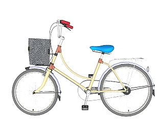 现代自行车<em>免费</em>su模型，自行车<em>草图大师</em>模型下载