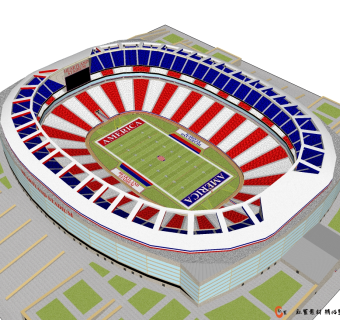 体育馆草图大师模型，体育馆SU模型下载