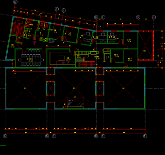 全套办公室CAD施工图，办公室CAD建筑图纸下载