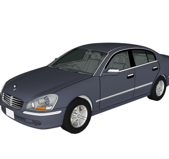 现代汽车免费su模型，汽车sketchup模型下载