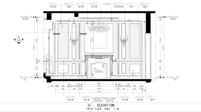 联排别墅一层<a href=https://www.yitu.cn/sketchup/keting/index.html target=_blank class=infotextkey><a href=https://www.yitu.cn/su/6863.html target=_blank class=infotextkey>客厅</a></a>立面图 <a href=https://www.yitu.cn/su/7392.html target=_blank class=infotextkey>平面</a>图丢失