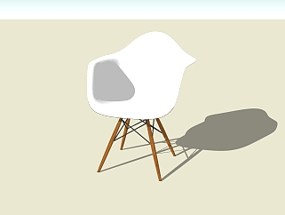 现代风格座椅草图大师模型，座椅sketchup模型下载