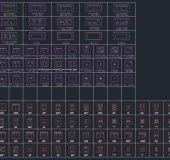 最新开关CAD图库，开关CAD施工图纸下载