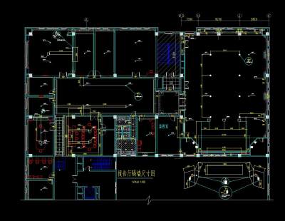 会议室弱电平面图CAD图纸