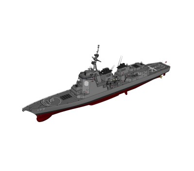 现代日本DDG-177爱宕号驱逐舰草图大师模型，驱逐舰su模型下载