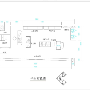 现代可媚服饰专卖店施工图cad图纸下载