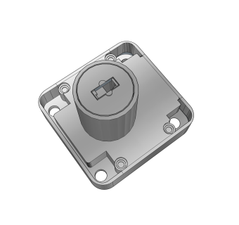 抽屉锁头sketchup模型下载