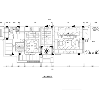 祥细客厅卧室家装户型图三居CAD，免费下载