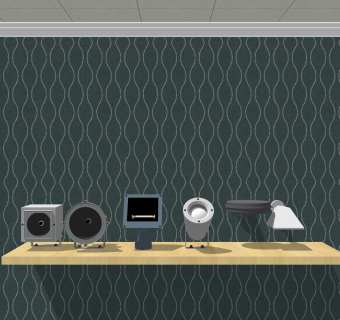 现代射灯组合su模型，筒灯射灯skp模型下载