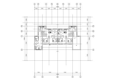 03新农村小康两层独院式住宅建筑错层及二层<a href=https://www.yitu.cn/su/7392.html target=_blank class=infotextkey>平面</a>图