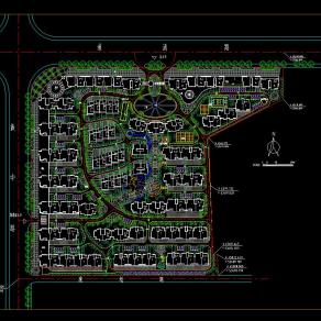小区规划平面图CAD图纸下载