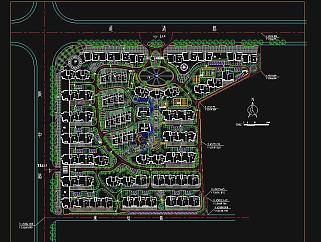 小区规划平面图CAD图纸下载
