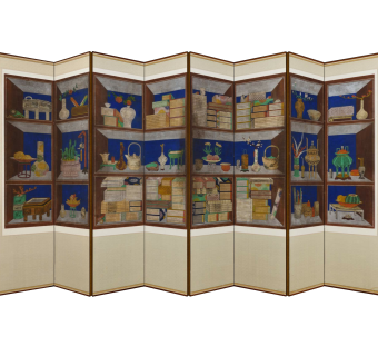 现代屏风草图大师模型，隔断屏风su模型下载