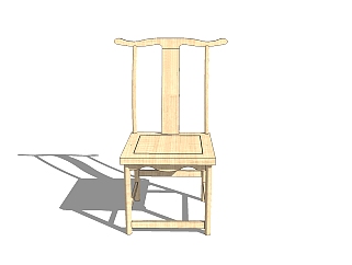   中式精品单椅SU模型，单椅sketchup模型下载