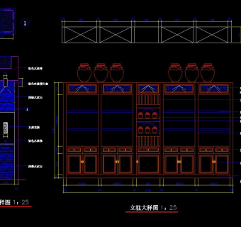餐厅室内CAD装修设计图，餐厅室内CAD装修设计图纸下载