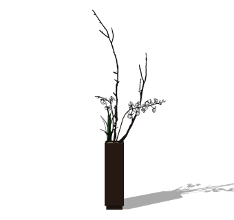  现代花瓶摆件草图大师模型，中式花瓶摆件sketchup模型下载