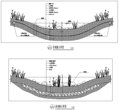 渗透塘大样图