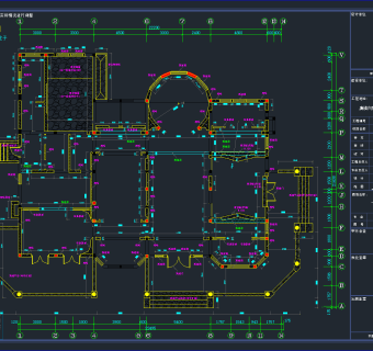 某科技大楼CAD建筑图，科技大楼CAD施工图纸下载