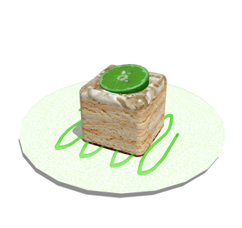现代蛋糕草图大师模型，食品sketchup模型下载