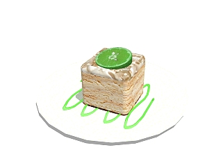 现代<em>蛋糕</em>草图大师模型，食品sketchup模型下载