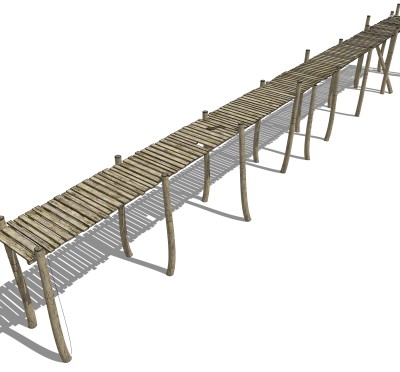 现代桥梁草图大师模型下载，sketchup桥梁su模型分享